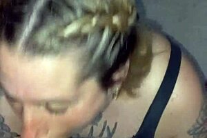 Girlfriend Sucks Until Cum Covers Her Face