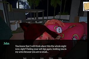 Redhead amateur shows off tits and ass in homemade game