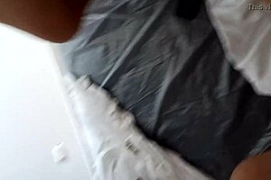 First-time anal experience for a horny Latina babe