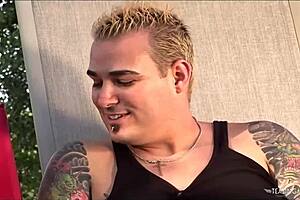 Two blonde women share a casual couch experience