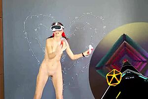 Experience sexy dancing training in vr with small tits