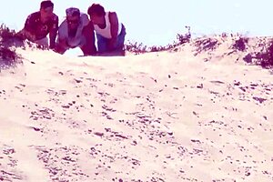 Gay nude beach public fun 🏖️