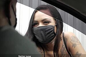 Evelyn, the tattooed prostitute, takes on a big cock in a rough street encounter for just 50 reais.