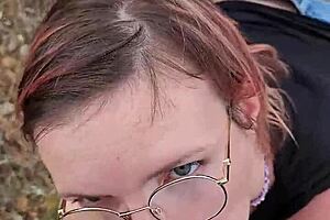 I gave a petite blowjob outdoors in Cyprus, oops!