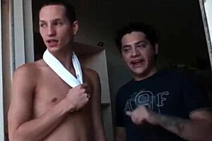 Intense gay threesome with horny guys features anal fucking, blowjobs, assfucking, and group sucking 😈