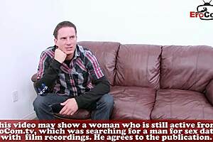 Blonde shy teen with pussy piercing tries german porn casting