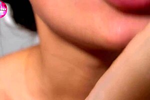 A big toy get a blowjob from amateur shemale