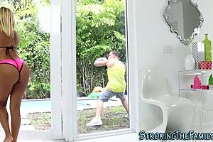 teen stepsis deepthroats mature milf cock