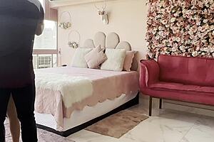 I called the neighbor again to finish the deepthroat. With cuckold recording for orgasm excitement!