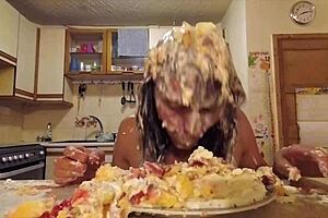 Naked Brunette Milf Feels Emotional Fuck-Ups Backstage