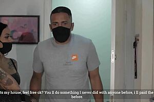 Evelyn, the tattooed prostitute, takes on a big cock in a rough street encounter for just 50 reais.