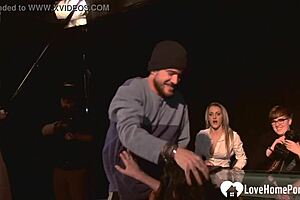 Does this milf pleasure you in public?