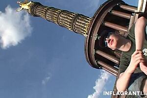 Amateur Bitches Get Handjobs Outdoors In Public