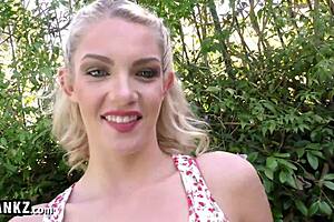 Oh wow, new hot blonde teen gets tight pussy pounded!