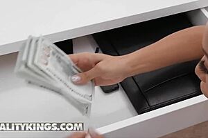 yo, charles busts alexis tae stealing cash and bangs her hard with his big cock