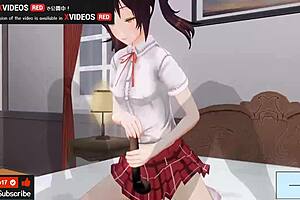 Uncensored Japanese Hentai Handjob And Blowjob With ASMR