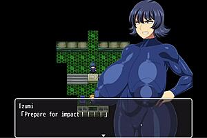 In this hentai game, the space suits are too tight for her huge tits and massive butt.