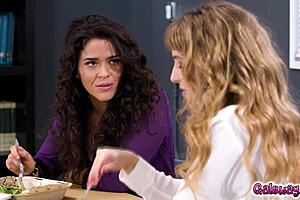 Victoria VV and Lena Paul are two lesbians who have a steamy lesbian encounter
