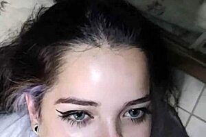 White wolf compilation features deep throat blowjobs with cum facials on white moon