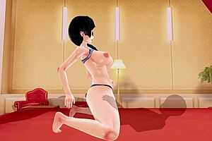 i ride this big ass in 3d hentai, creampieing her tits