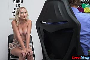 Cop fucks kinky teen thief doggystyle