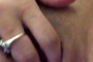 Using Vibrator On Her Dry Pussy Lips