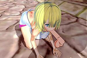 3d hentai featuring big-assed character with big tits