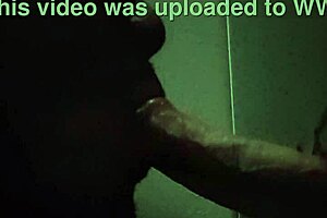 Eager Gay Man Sucks Big Cock at Gloryhole