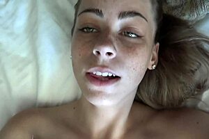 Renee Rose Sucks Cock Deep Then Eats Cum Off Feet