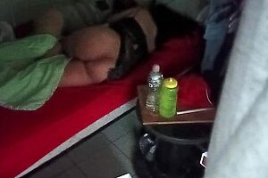 Karmico Voyeur Spying on Mexican Couple via Security Camera