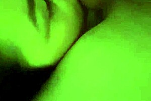 close up of tongue licking balls while laying down