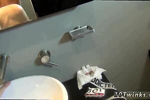 gay boys bareback in bathroom, free download from boychums.