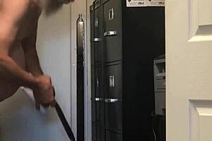 Mature woman almost caught masturbating solo