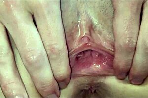 Her Pussy Filled With Cum Close Up