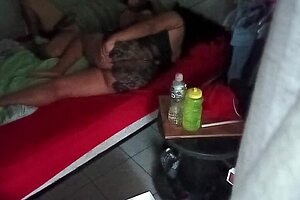 Karmico Voyeur Spying on Mexican Couple via Security Camera