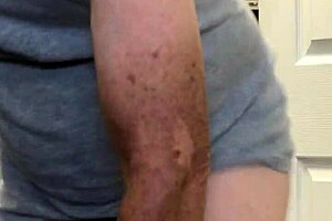 Mature woman almost caught masturbating solo