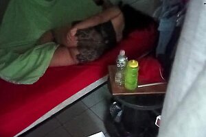 Karmico Voyeur Spying on Mexican Couple via Security Camera