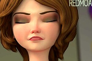 OMG, zia Cass si fa sbattere duro in questo folle clip 3D, devi vederlo! 😍