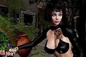 in futa3dx i spied on the big tittied brunette futa fucking the blonde hard with her big cock