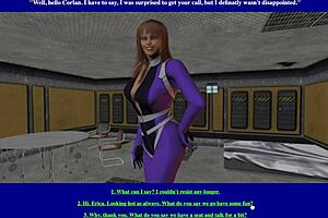 lets play this virtual sci-fi girls game, ending one in the armory with some fuckin