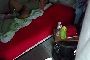 Karmico Voyeur Spying on Mexican Couple via Security Camera