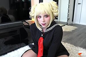 Toga Himiko Deep Sucks Big Dick to Facial Cum