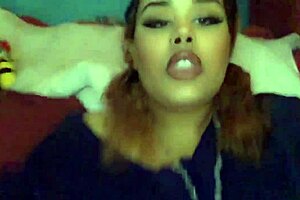 Teen girl uses dildo on pussy