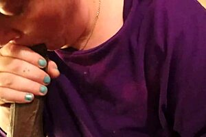 Chubby redhead sucks BBC and gets facial