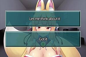 erotically Adult visual novel adventure where player have relationship and masturbate scenewith sexy fox girl