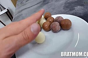 Stepson's cum and chocolates