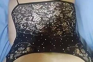 Danielita In Black Tights Bent Over Doggy