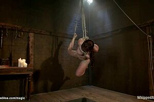 Busty Lesbian Gets Waxed and Whipped