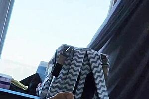 Nice Round White Ass Rides Reverse Cowgirl at Westin Hotel Virginia Beach