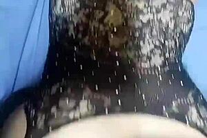 Danielita In Black Tights Bent Over Doggy